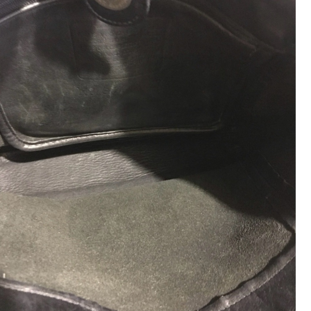 Coach vintage black leather shoulder handbag - Picture 8 of 11